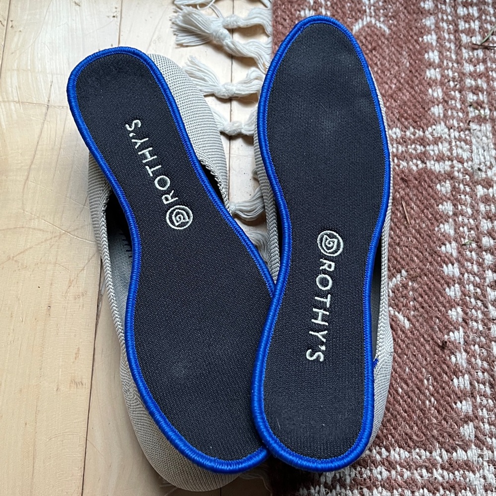 Like New Rothy's The Flat in Flax Birdseye, Size 11 Slip On Ballet Flats Shoes - Picture 8 of 8